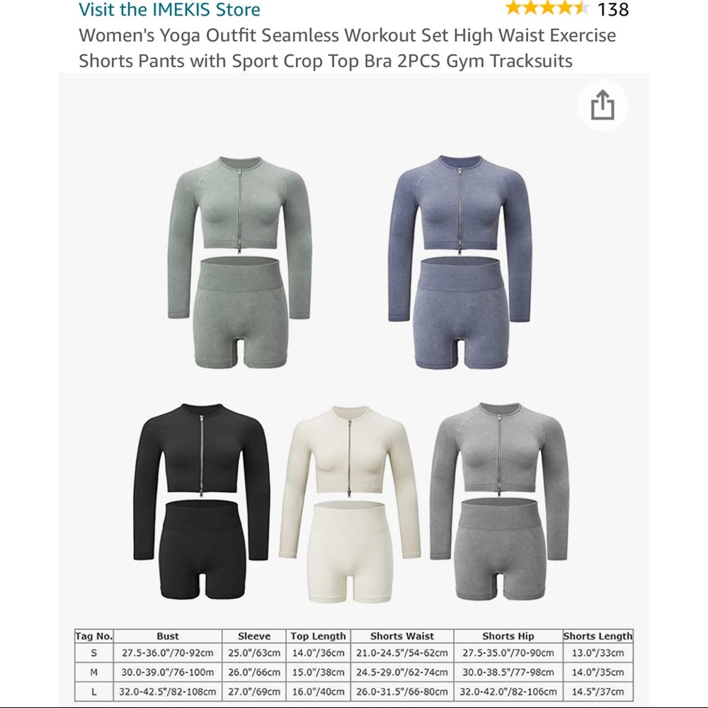 Amazon Workout Set - Picture 4 of 4